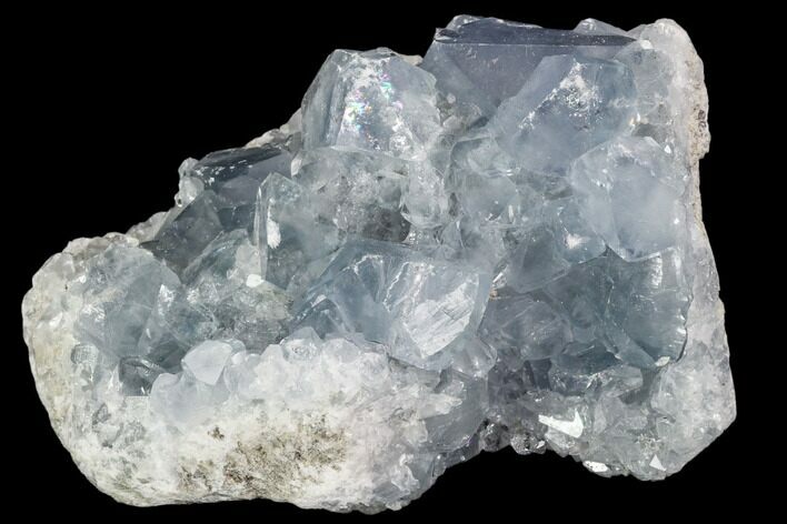 Sky Blue Celestine (Celestite) Crystal Cluster - Madagascar #106685